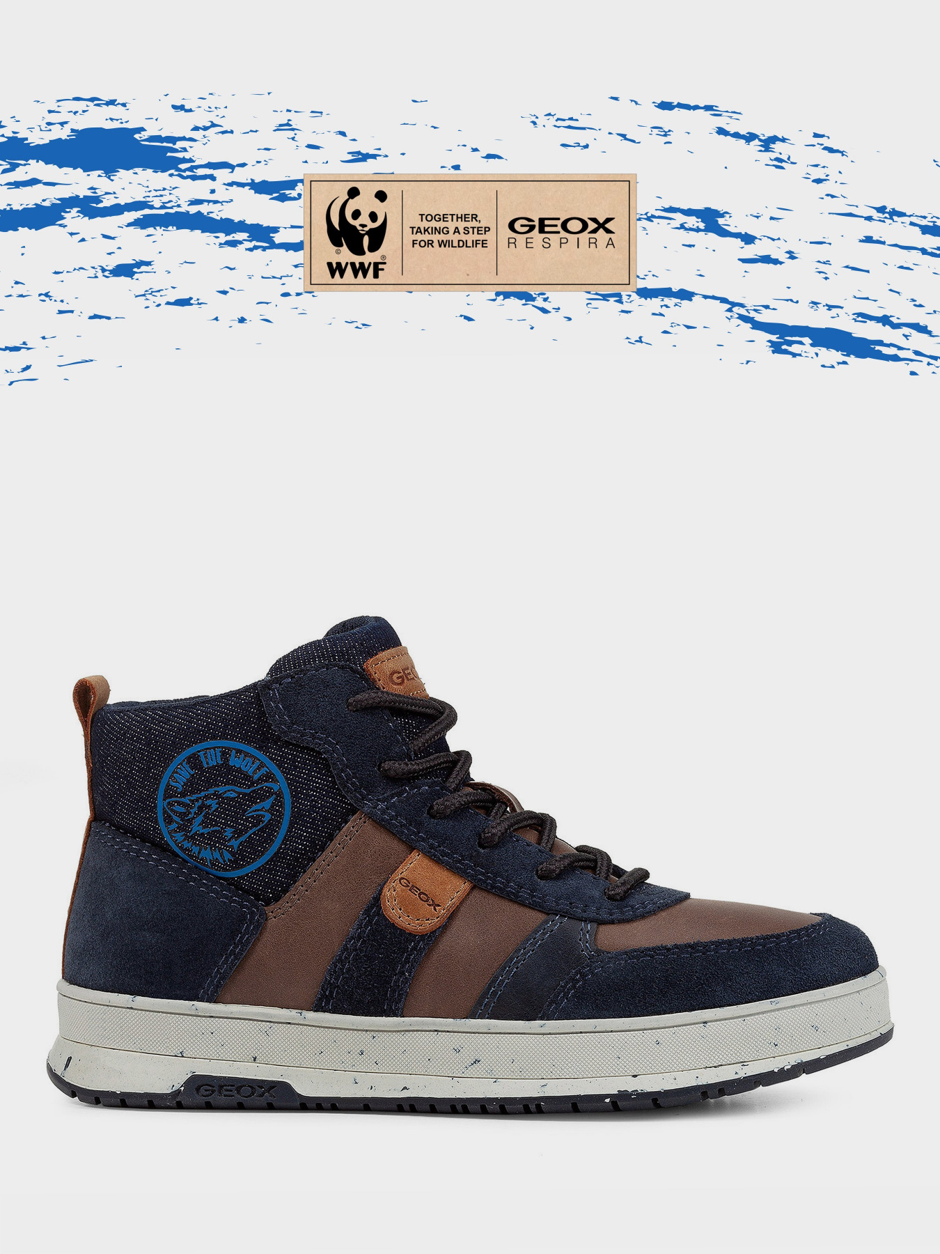 Ботинки и сапоги Geox Astuto Boy x WWF модель J04CXD-0CL22-C6MF4 Фото