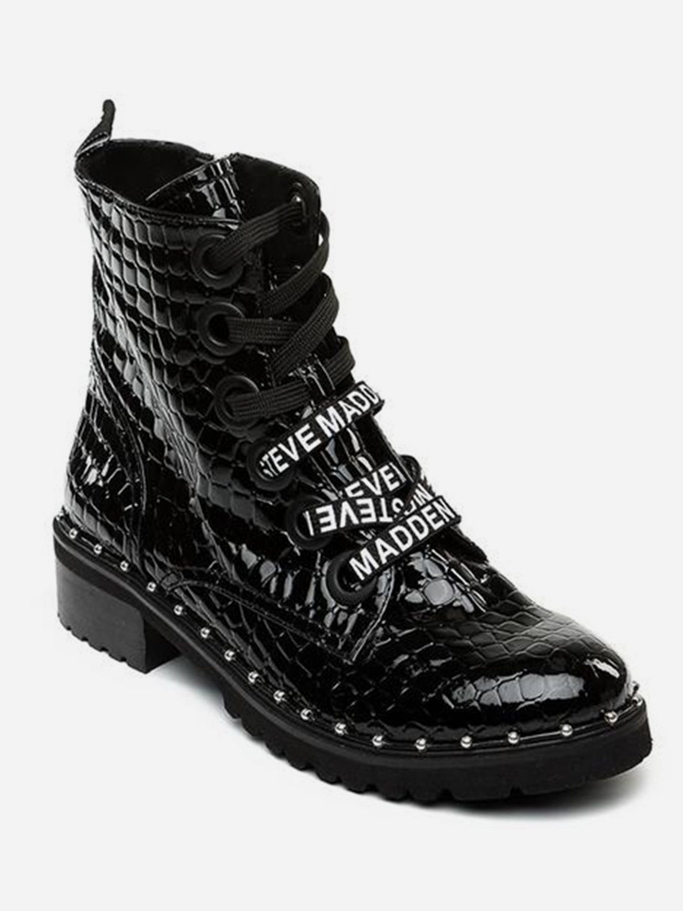 Ботинки и сапоги Steve Madden модель SM11000710 BLACK CROCO Фото