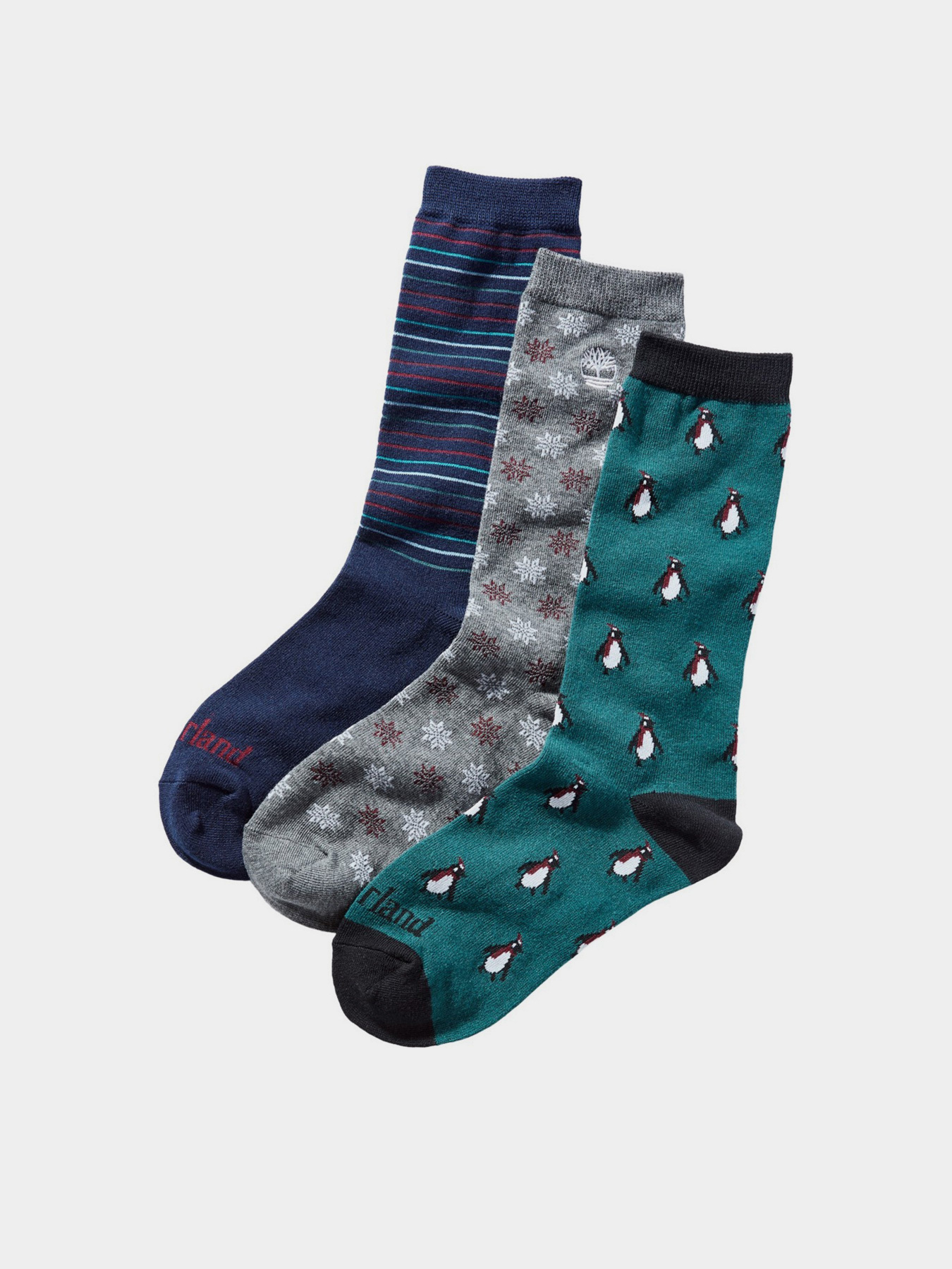 Носки и гольфы Timberland 3-Pack Holiday модель TB0A1F6HAK1 Фото