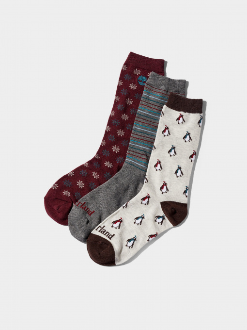 Носки и гольфы Timberland 3-Pack Holiday модель TB0A1F6H280 Фото