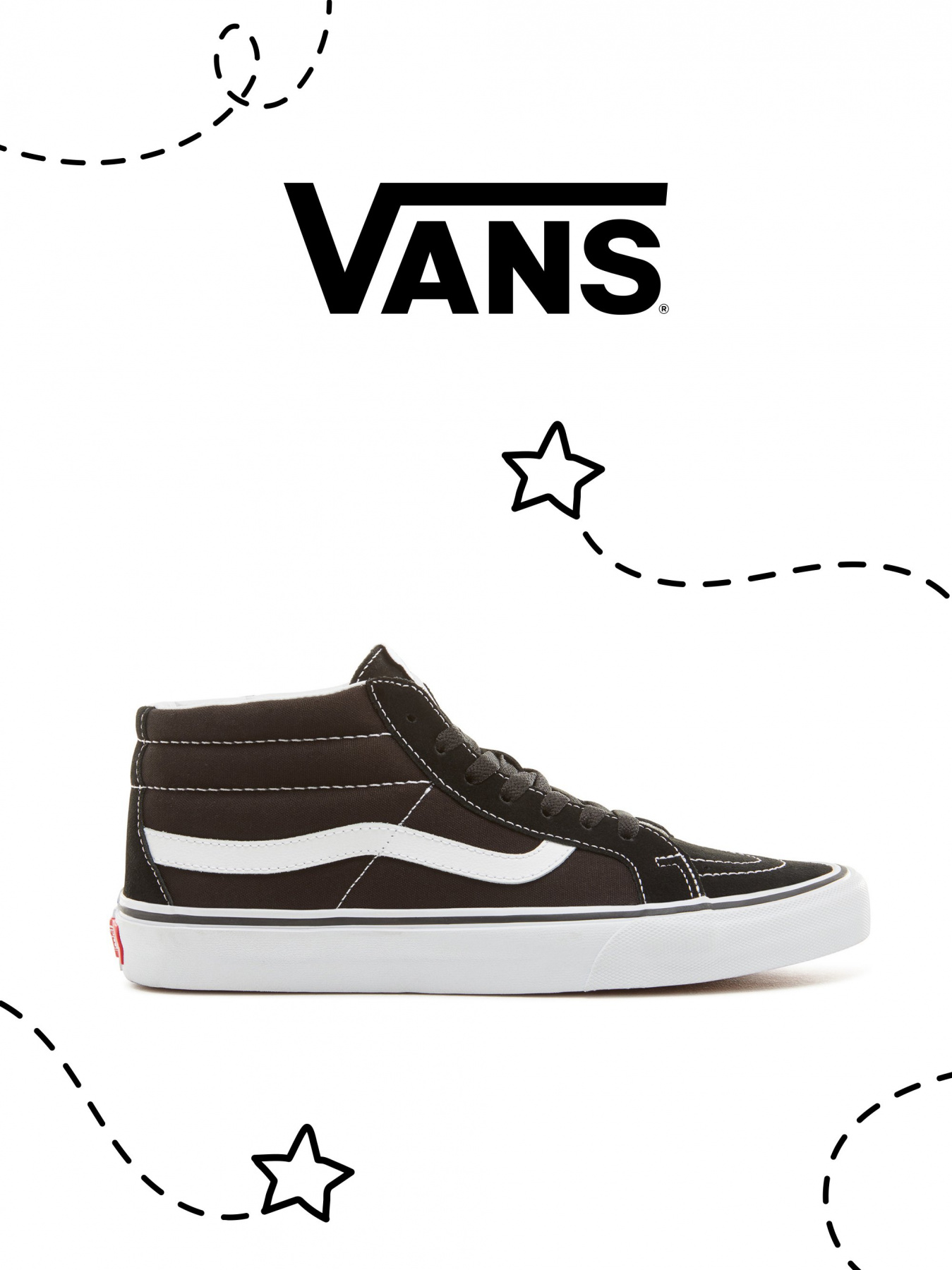 Кеды Vans SK8-Mid Reissue модель VN0A391F6BT1 Фото