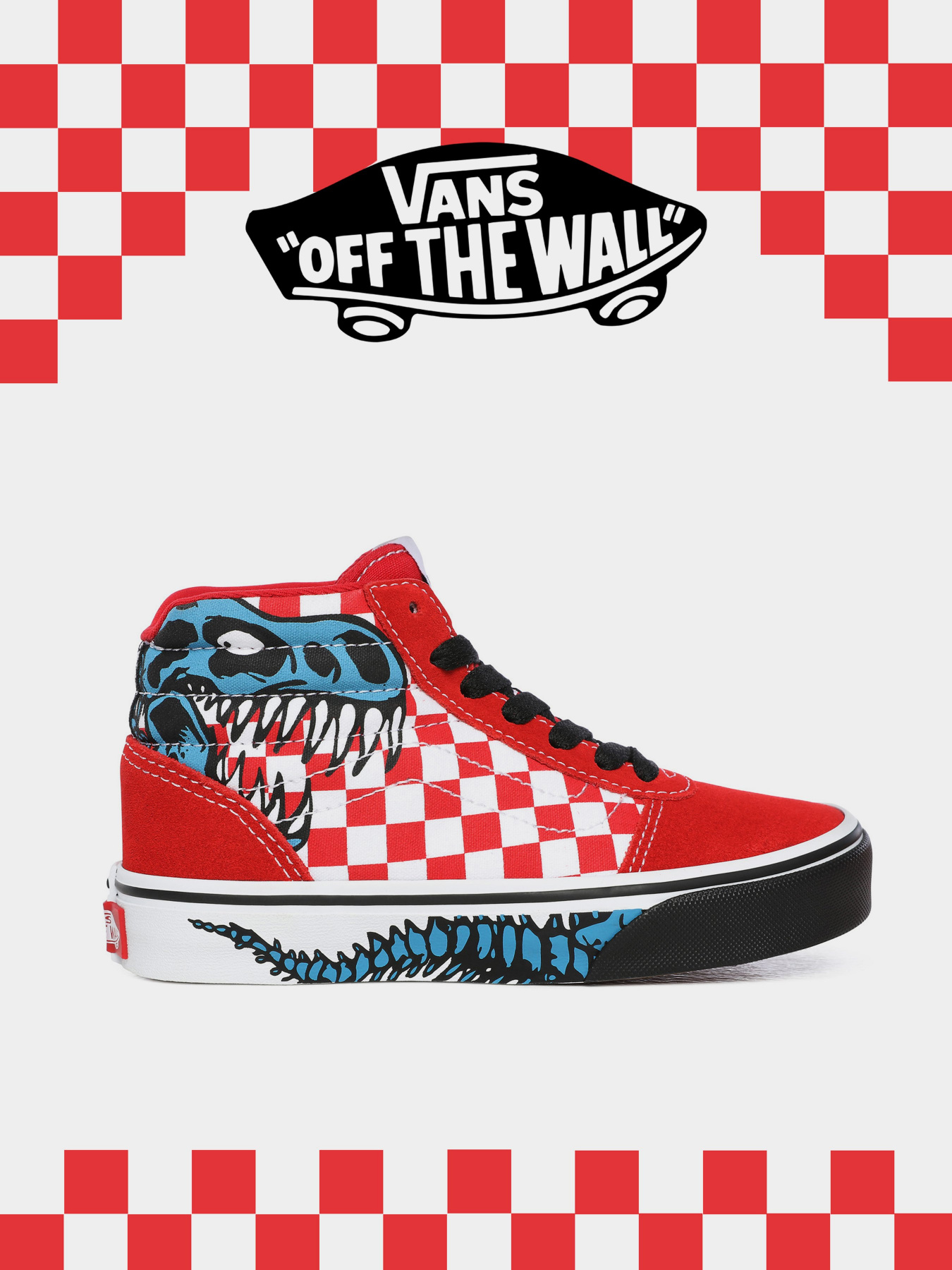 Кеды Vans Ward Hi DINO BONEZ модель VN0A38JA16S1 Фото