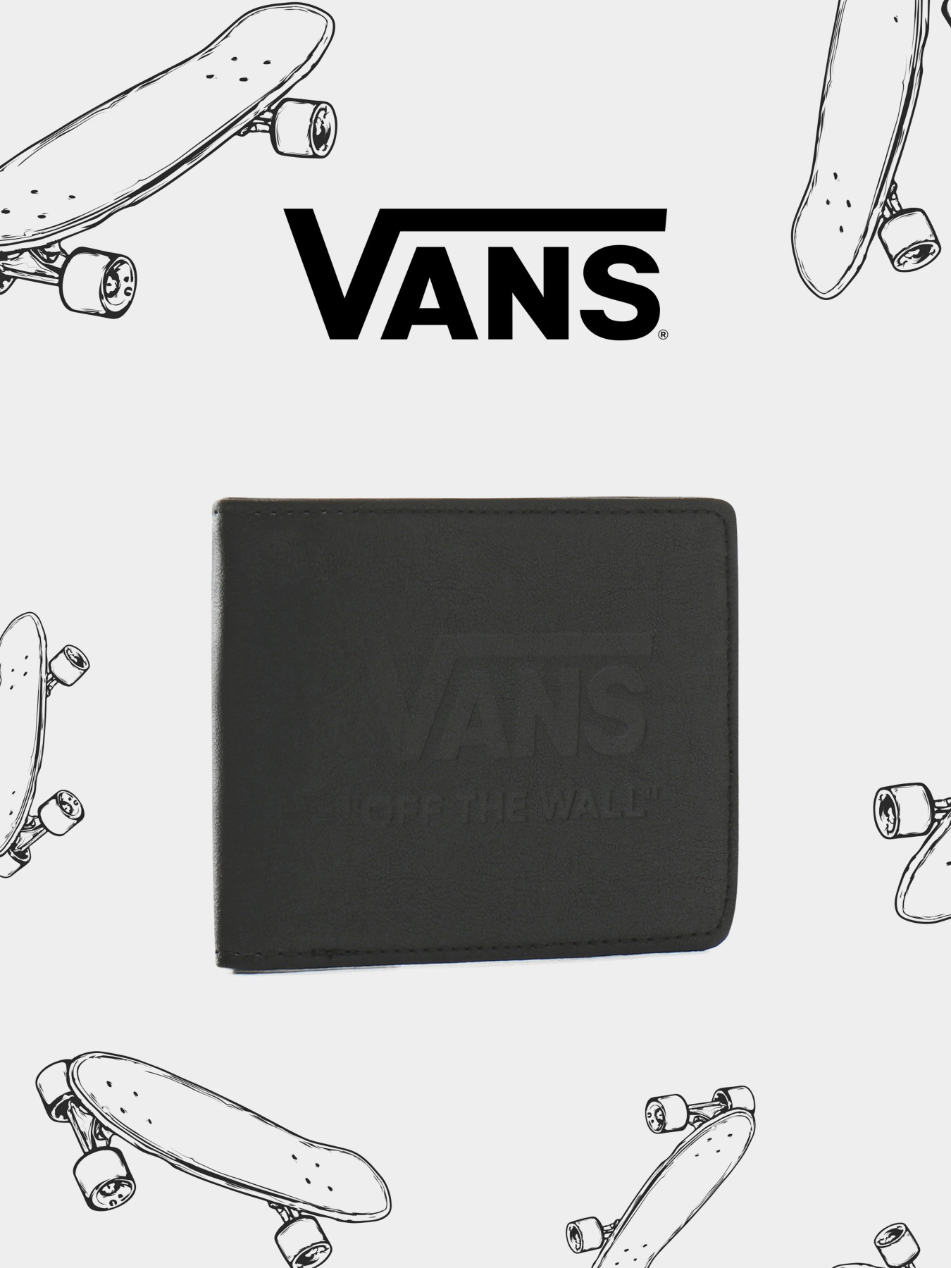 Кошельки Vans LOGO WALLET модель VN0A3IHEBLK1 Фото