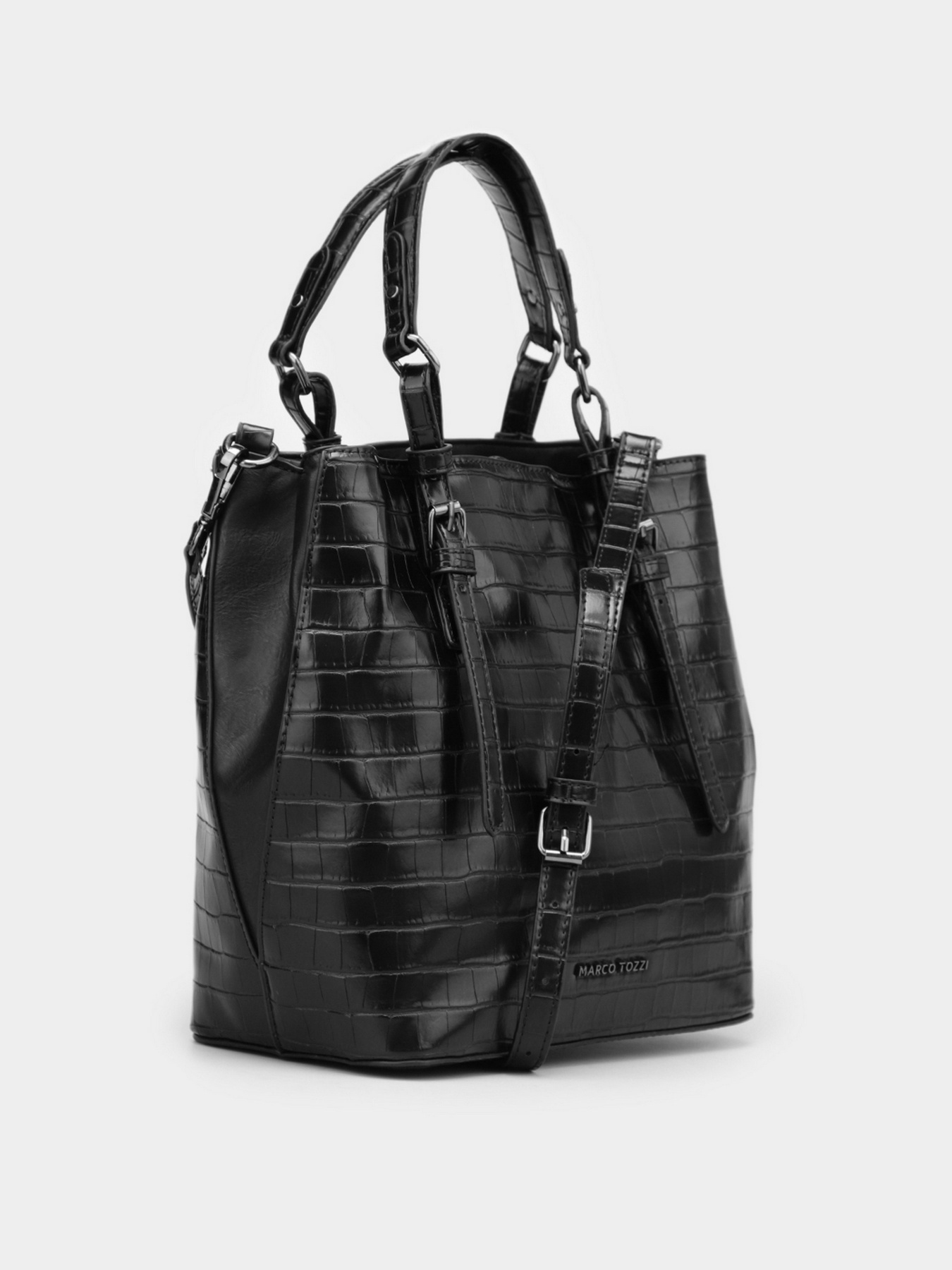 Сумки Marco Tozzi модель 2-2-61007-27 004 BLACK CROCO Фото