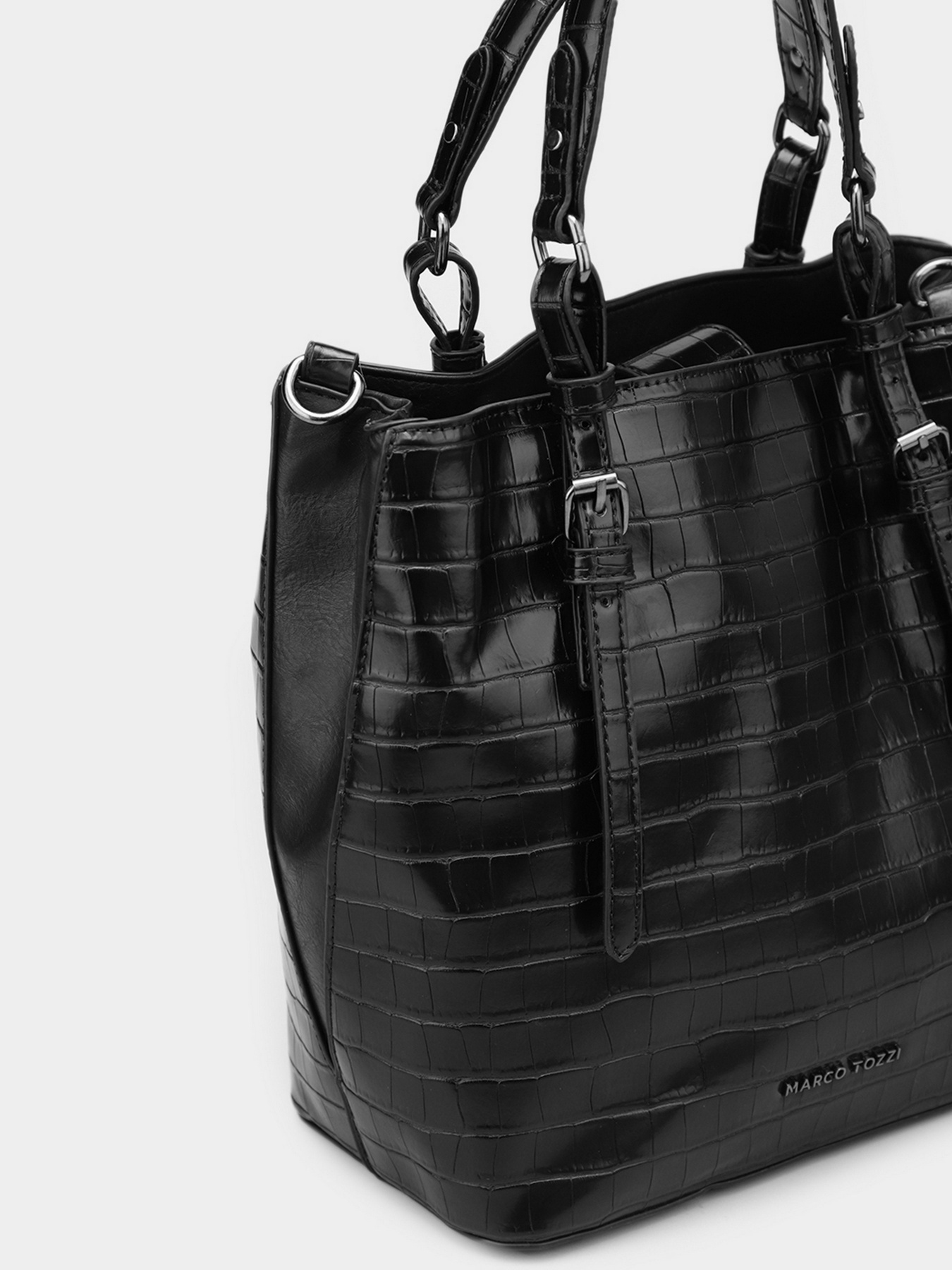 Сумки Marco Tozzi модель 2-2-61007-27 004 BLACK CROCO Фото