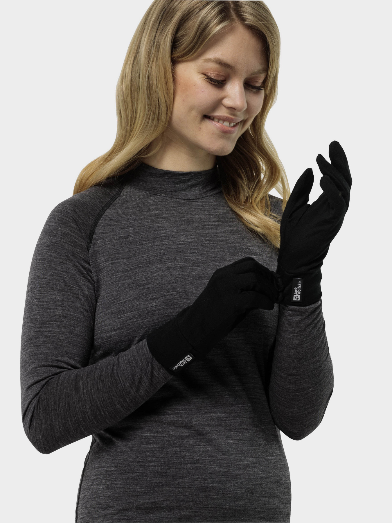 Перчатки и варежки Jack Wolfskin Merino модель 1911621_6000 Фото