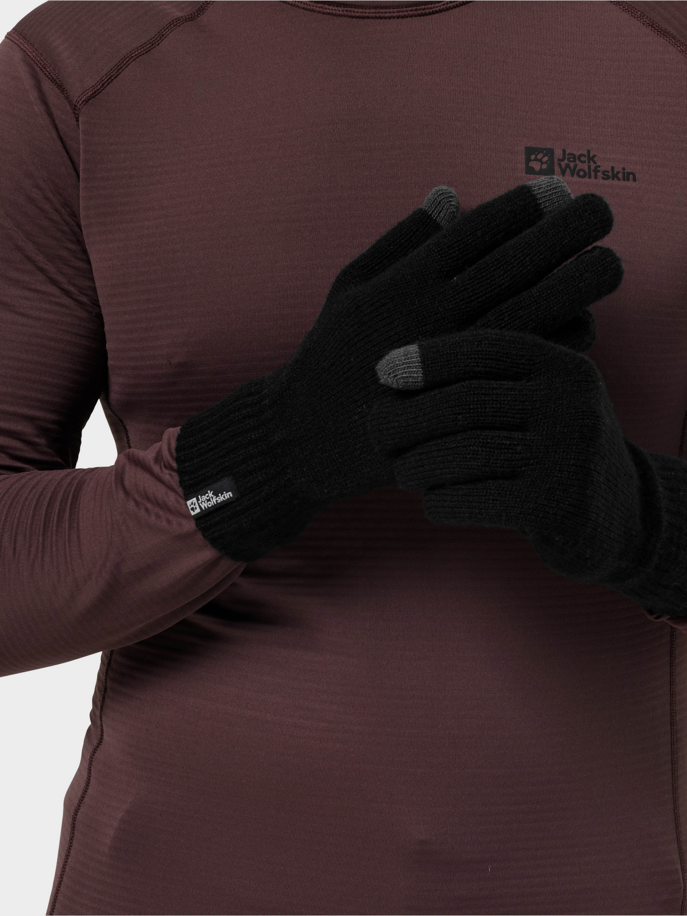 Рукавиці та рукавички Jack Wolfskin Rib модель 1911681_6000 Фото