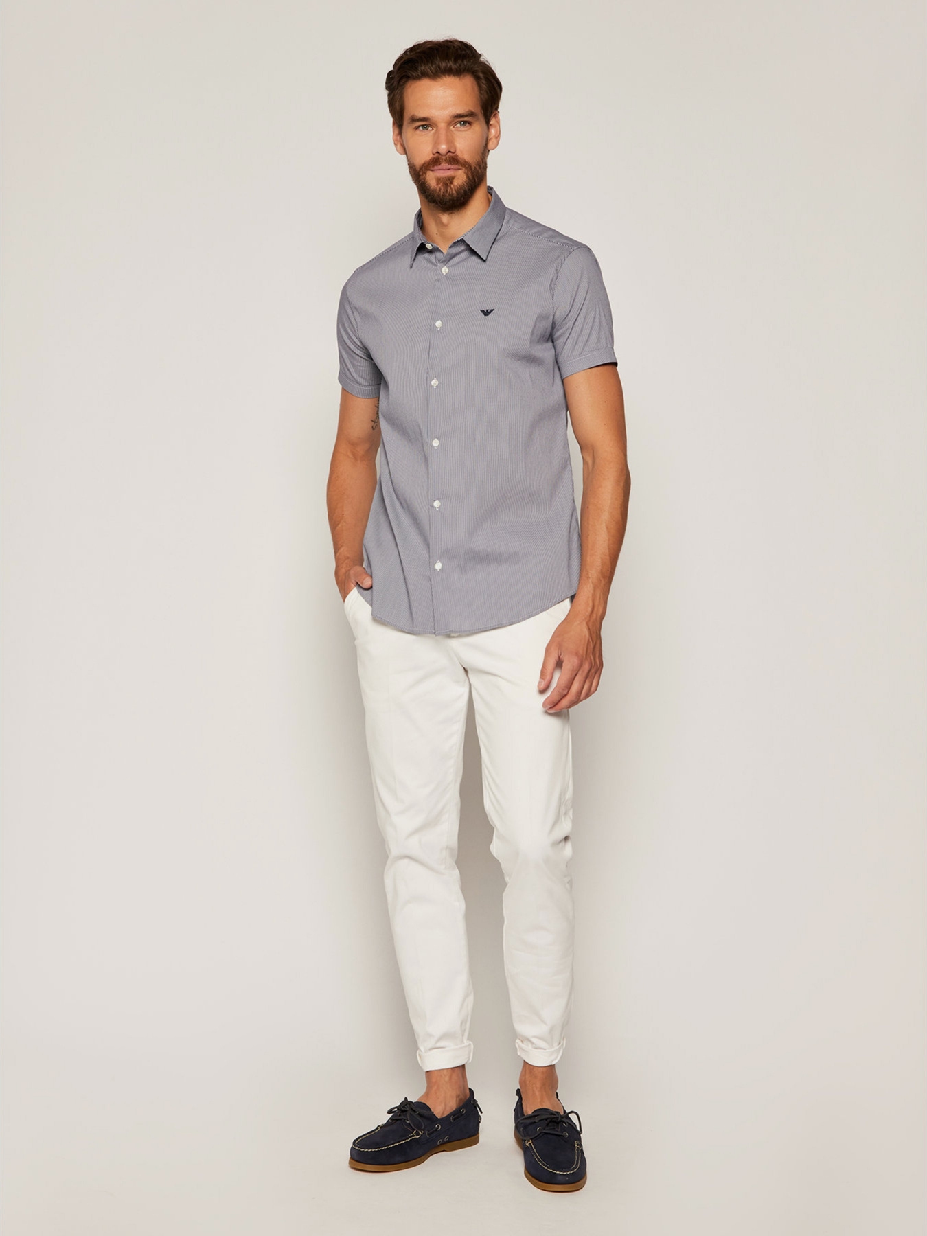 Рубашки Emporio Armani модель 8N1C10-1N06Z-F916 Рубашки Emporio Armani модель 8N1C10-1N06Z-F916 Фото