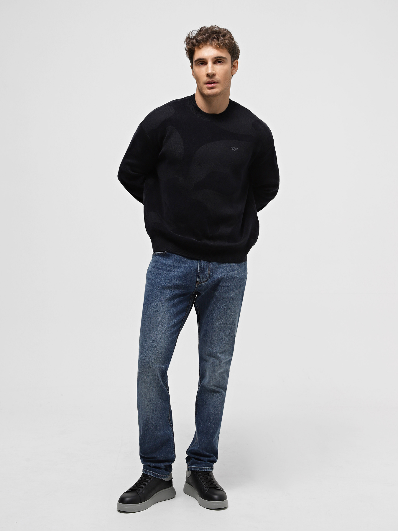 Свитры и кардиганы Emporio Armani модель 6R1MXM-1MNHZ-0920 Свитры и кардиганы Emporio Armani модель 6R1MXM-1MNHZ-0920 Фото