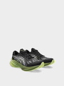 Кроссовки Asics Novablast 3 модель 1011B458-005 Чорний, зелений Фото