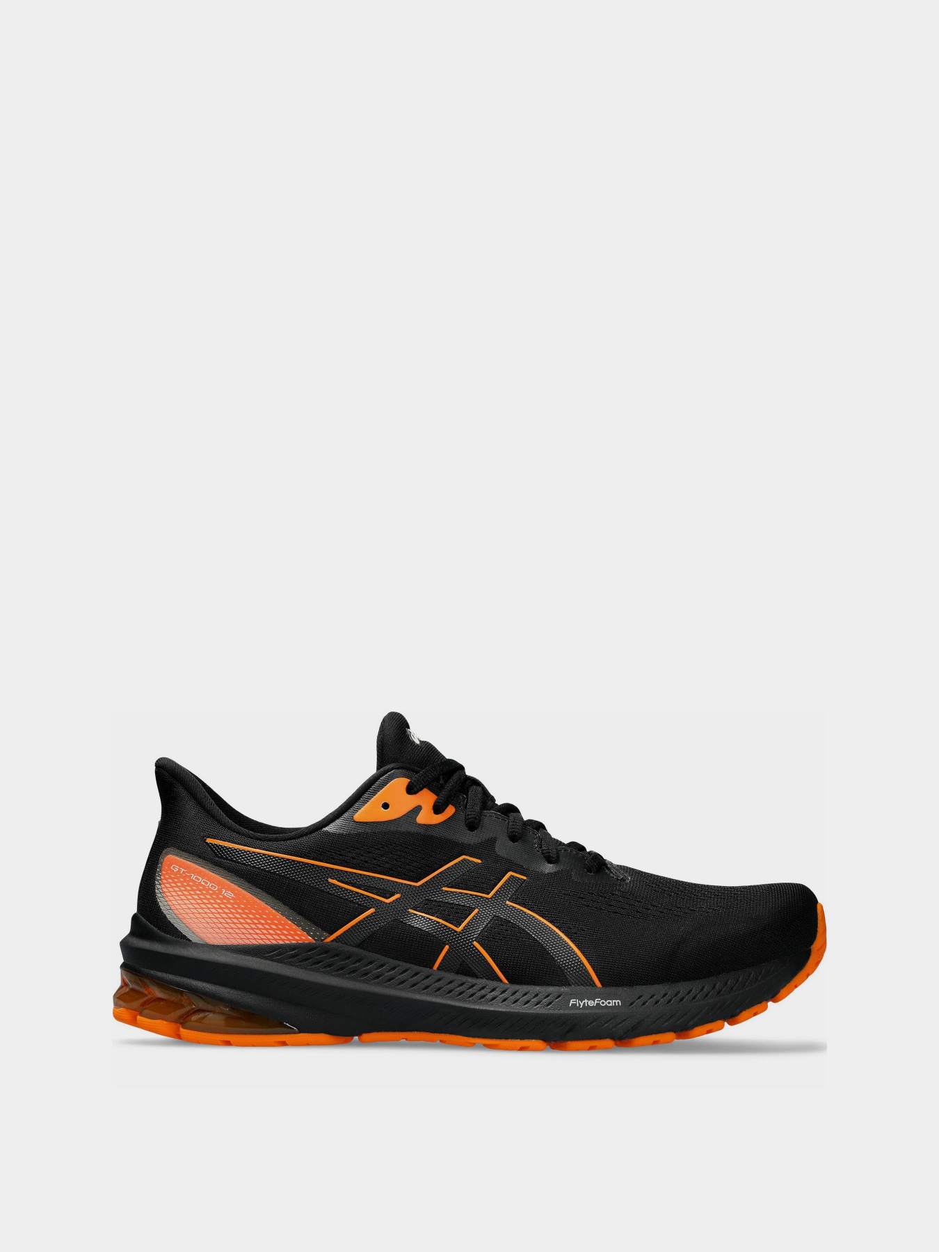 Кросівки Asics GT-1000 12 GTX модель 1011B684-001 Чорний, помаранчевий Фото