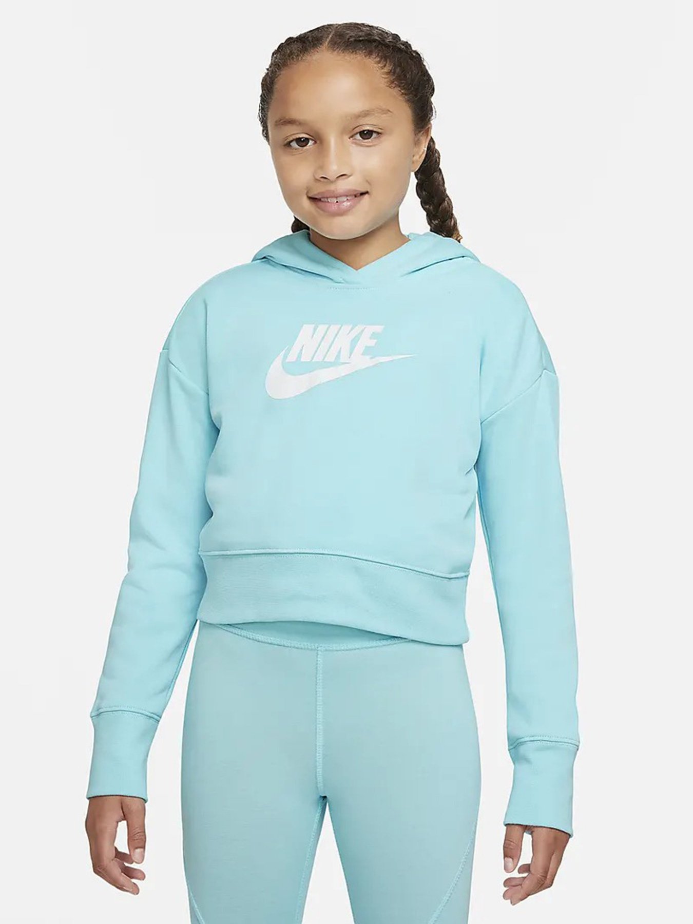 Худі та світшоти NIKE G Nsw Club Ft Crop модель DC7210-482 Худі та світшоти NIKE G Nsw Club Ft Crop модель DC7210-482 Фото