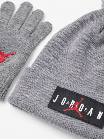 Шапки та кепки NIKE  Jan Hbr Pom Beanie Set модель 8A0576-GEH Фото