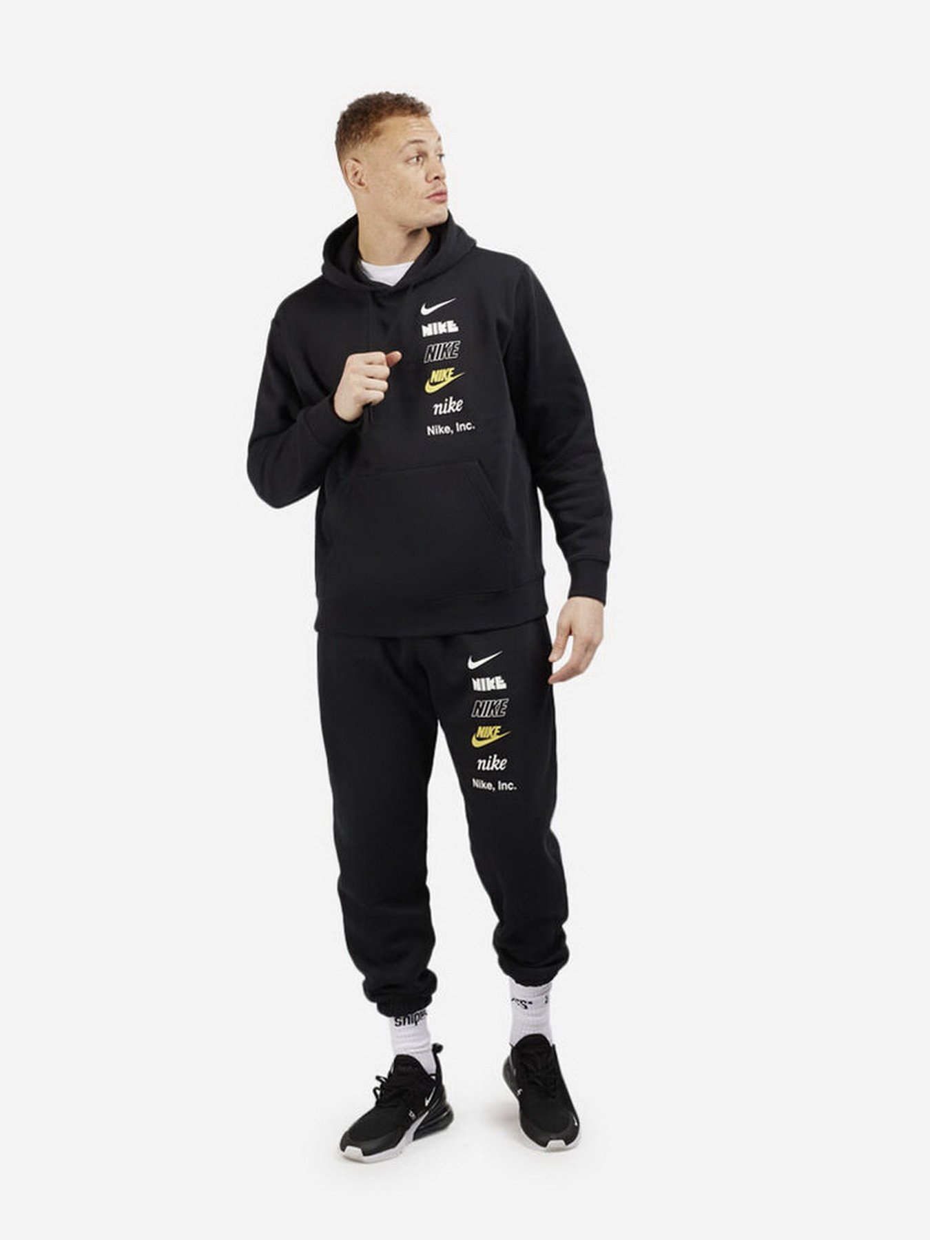 Штани NIKE M NK CLUB+ BB CF PANT MLOGO модель DX0795-010 Штани NIKE M NK CLUB+ BB CF PANT MLOGO модель DX0795-010 Фото