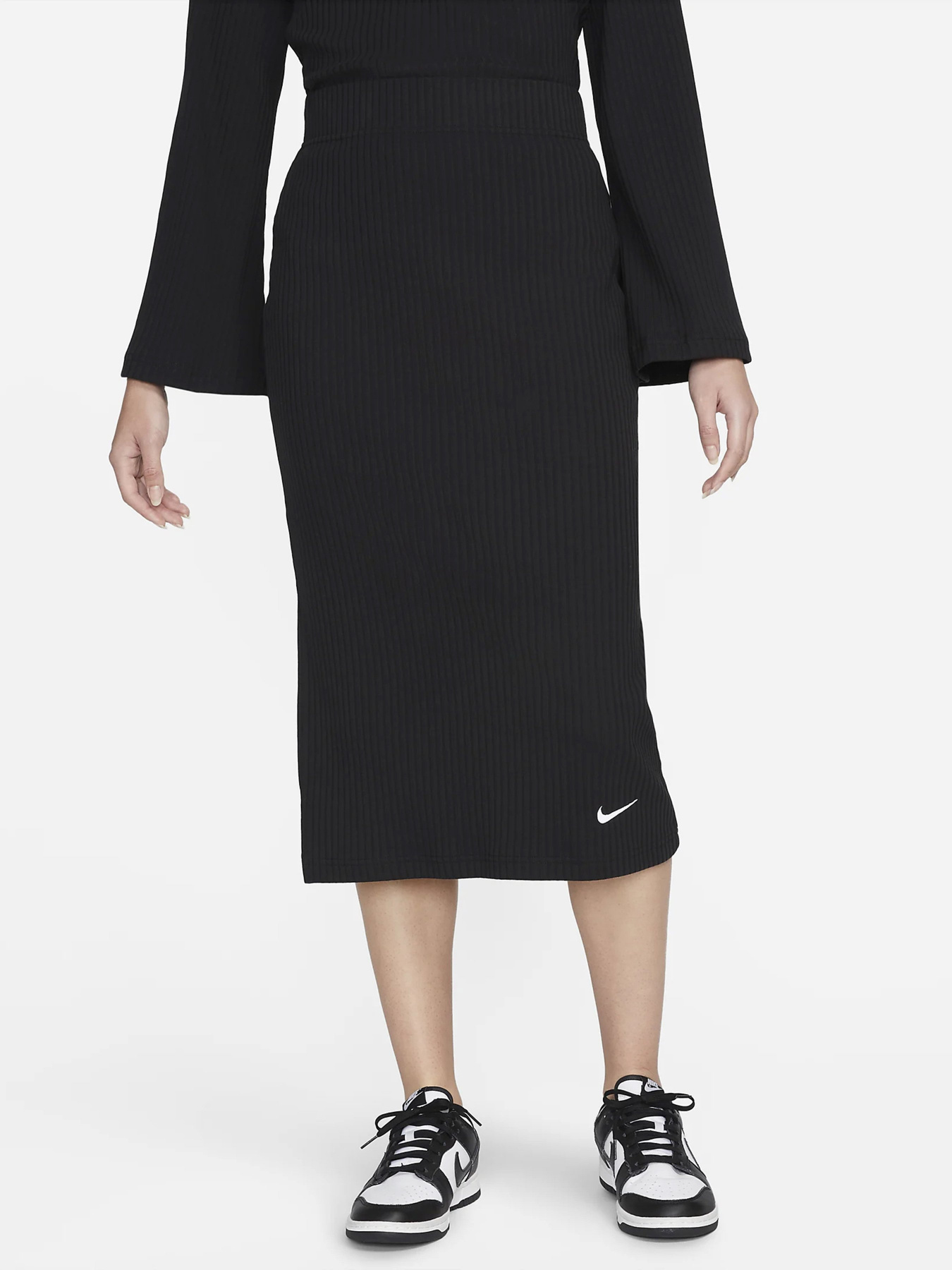 Спідниці NIKE Ribbed Jersey модель DV7956-010 Фото