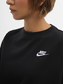 Худі та світшоти NIKE Sportswear Club Fleece Crewneck модель DQ5473-010 Фото
