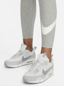 Брюки NIKE Sportswear Classics High-Waisted Graphic модель DV7795-063 Фото