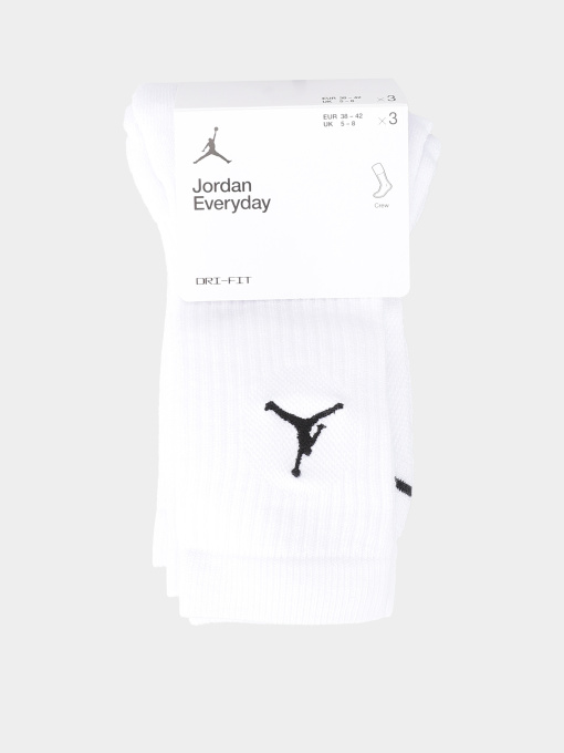 Шкарпетки та гольфи NIKE JORDAN EVERYDAY CREW модель DX9632-100 Фото