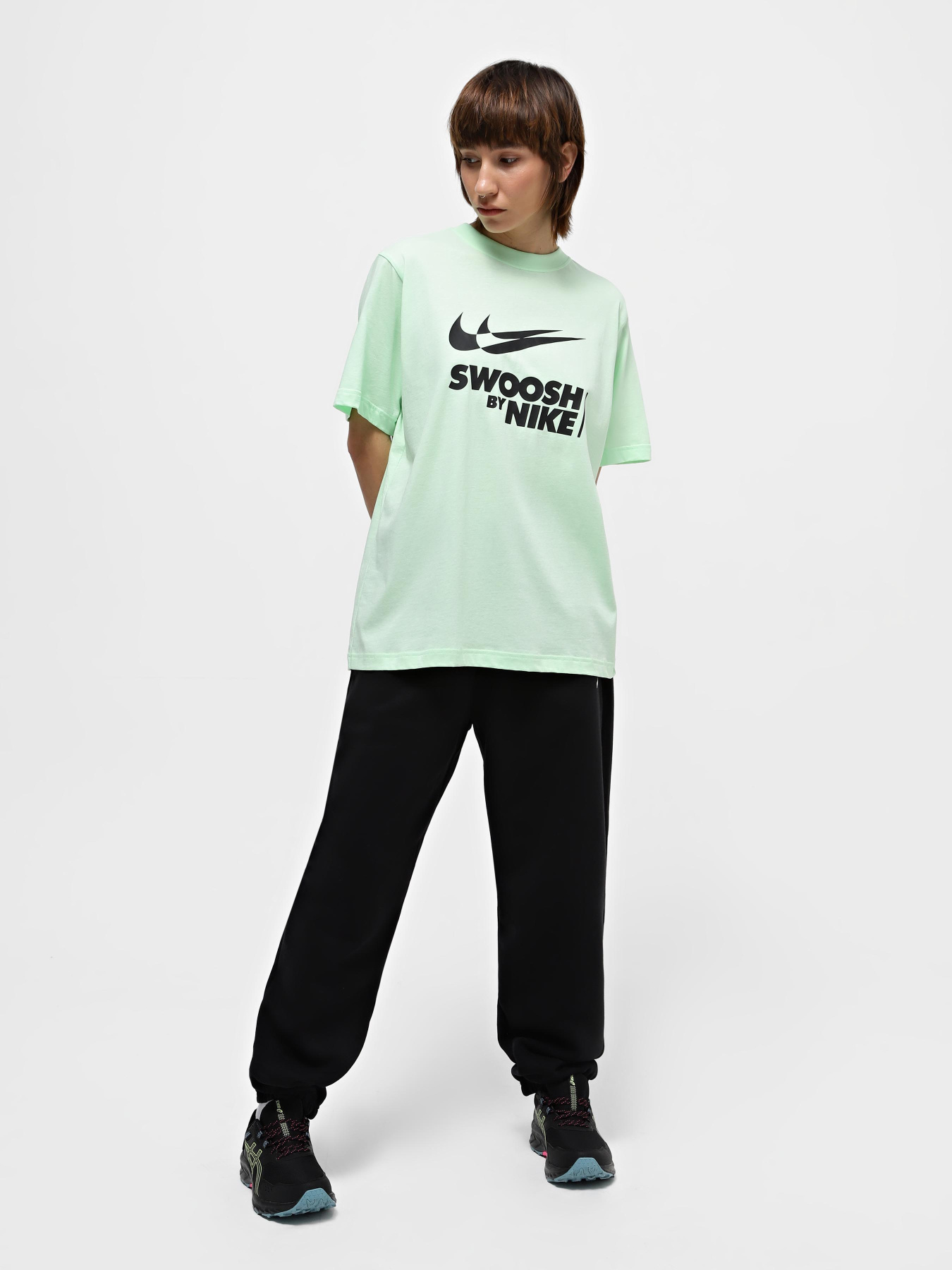 Брюки NIKE PHOENIX FLEECE HIGH-RISE OVERS модель DQ5887-010 Фото
