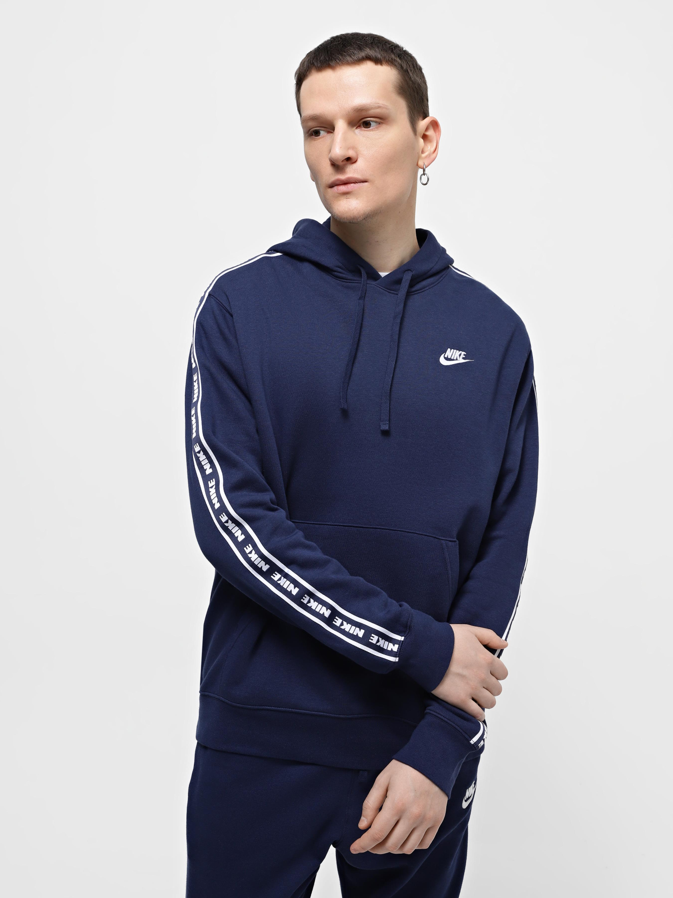 Костюмы NIKE CLUB FLEECE GRAPHIC HOODED модель FB7296-410 Фото