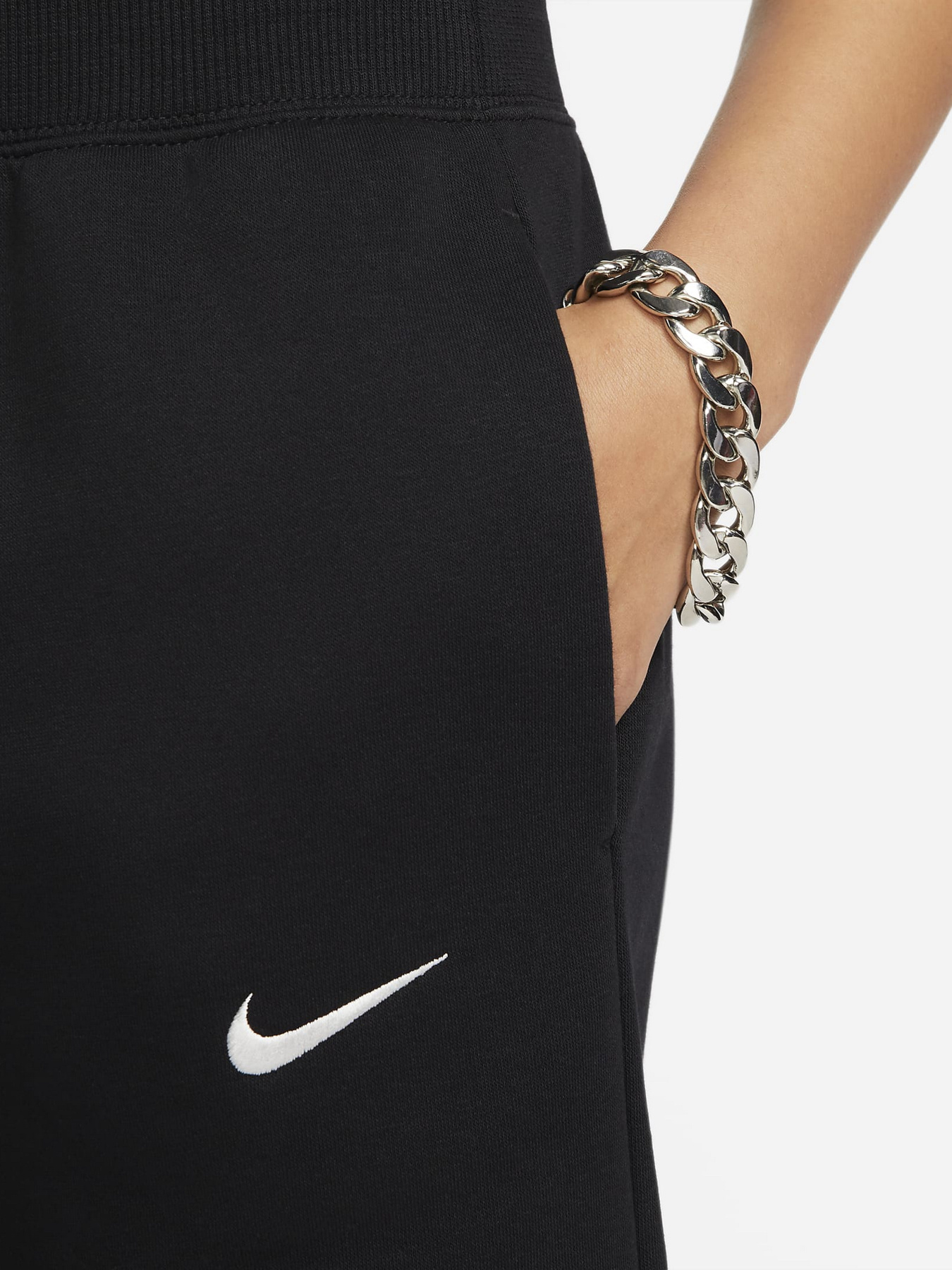 Брюки NIKE PHNX FLC HR CROP SWTP модель FB8313-010 Брюки NIKE PHNX FLC HR CROP SWTP модель FB8313-010 Фото