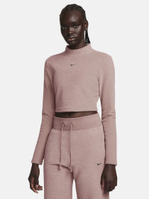 Худі та світшоти NIKE PHNX PLSH LS CROP TOP модель FN3619-208 Фото