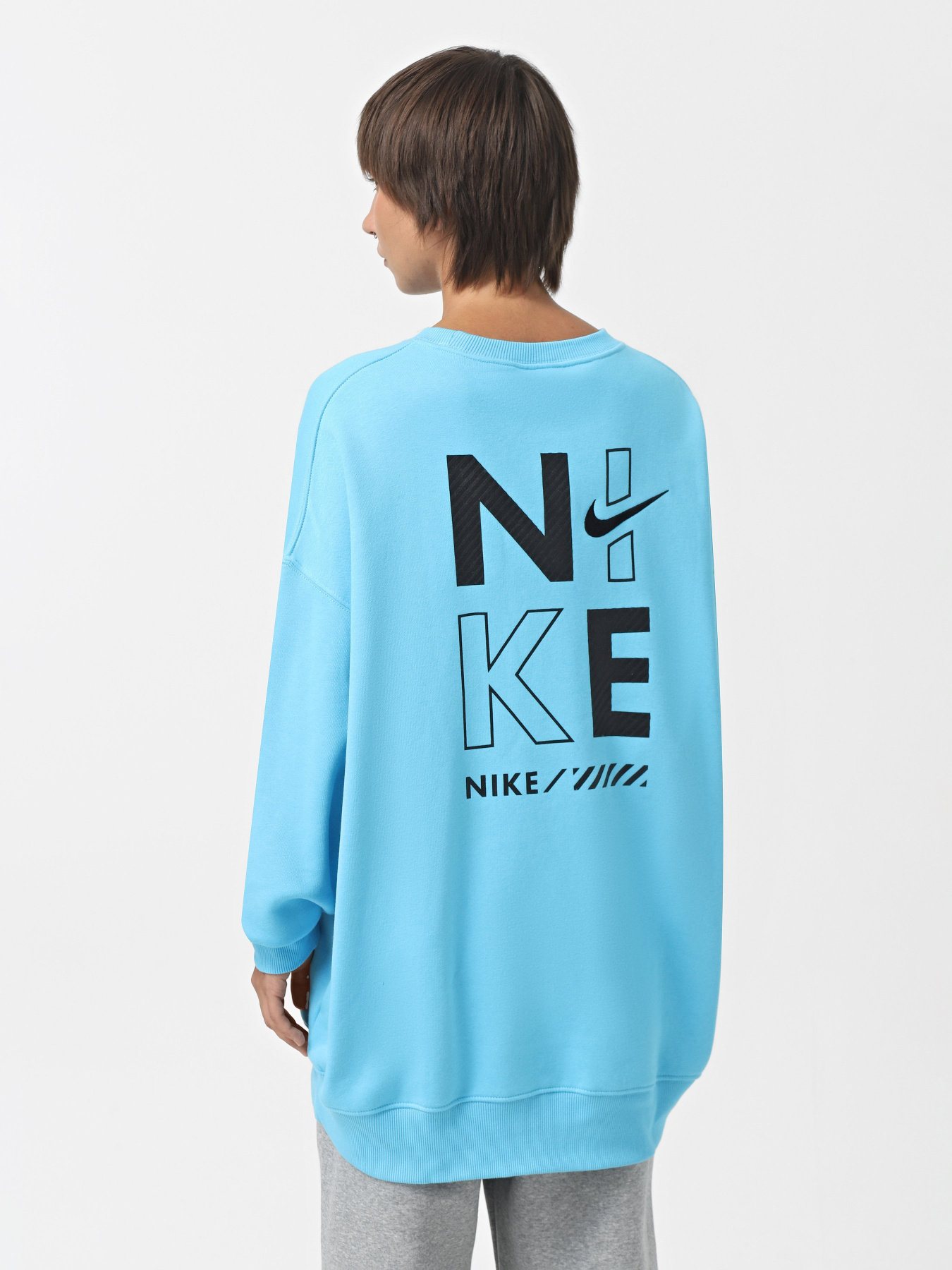 Худі та світшоти NIKE OVERSIZED FLEECE CREWNECK модель HM4318-416 Фото