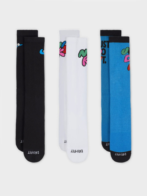Носки и гольфы NIKE EVERYDAY PLUS CUSHIONED CREW модель HF0851-901 Фото