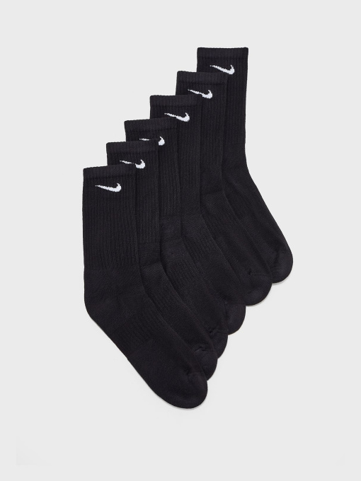Носки и гольфы NIKE EVERYDAY CUSHION CREW 6 PACK модель SX7666-010 Фото