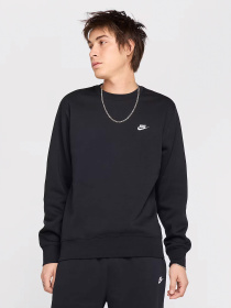 Худи и свитшоты NIKE CLUB MEN'S FLEECE CREW модель FN3886-010 Фото