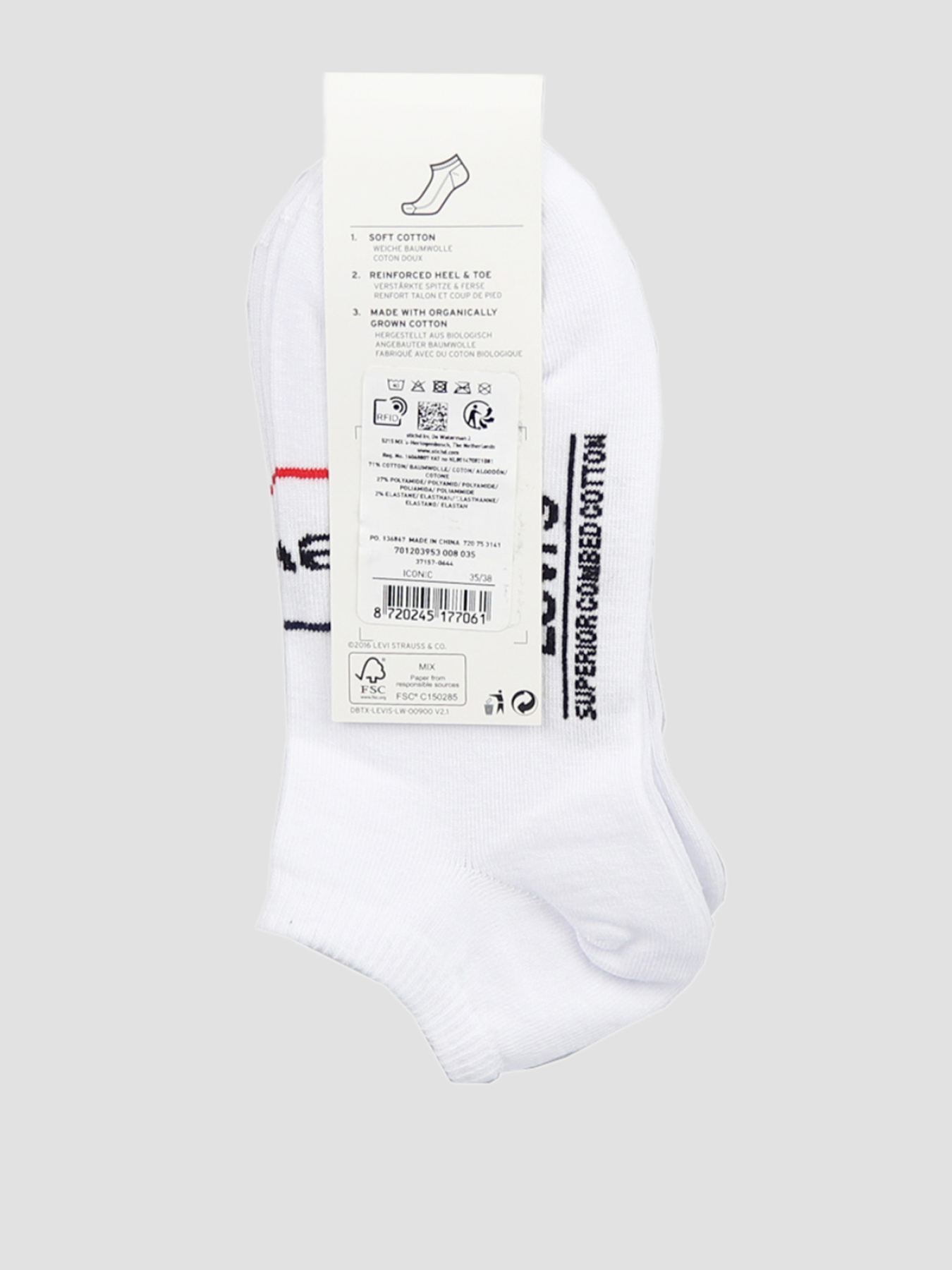 Носки и гольфы Levi's модель 701203953;008 Носки и гольфы Levi's модель 701203953;008 Фото