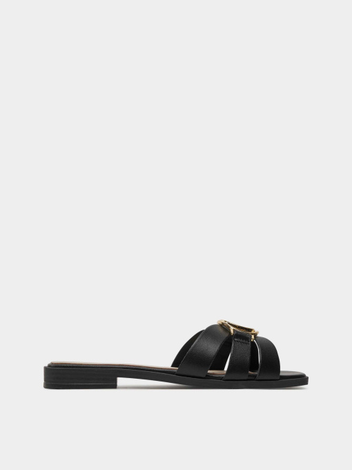 Шльопанці GUESS Symo модель FLJSYM.LEA03;BLACK Фото
