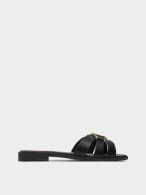 Шльопанці GUESS Symo модель FLJSYM.LEA03;BLACK Фото