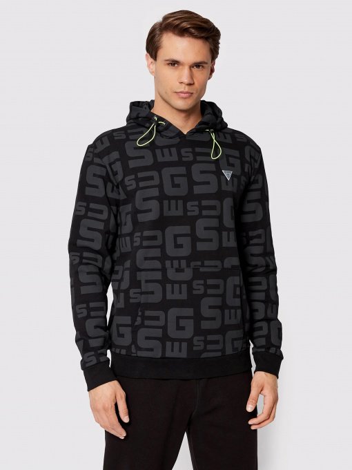 Худи и свитшоты GUESS Galen Hooded Sweatshirt модель Z2YQ16.K7ON1;JBLK Фото