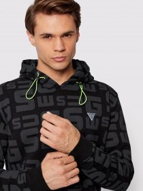 Худі та світшоти GUESS Galen Hooded Sweatshirt модель Z2YQ16.K7ON1;JBLK Фото