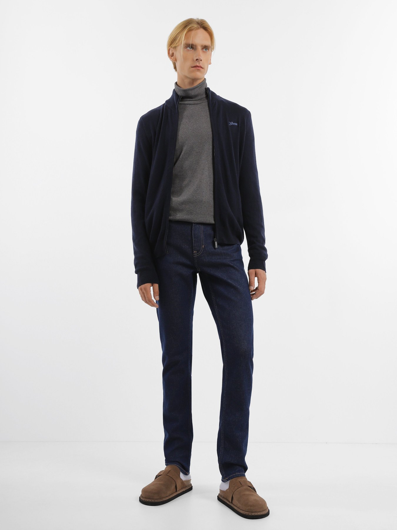 Худи и свитшоты GUESS Vaughan Ls Zipped Cardi Basic модель M3YR02.Z3052;G7V2 Фото