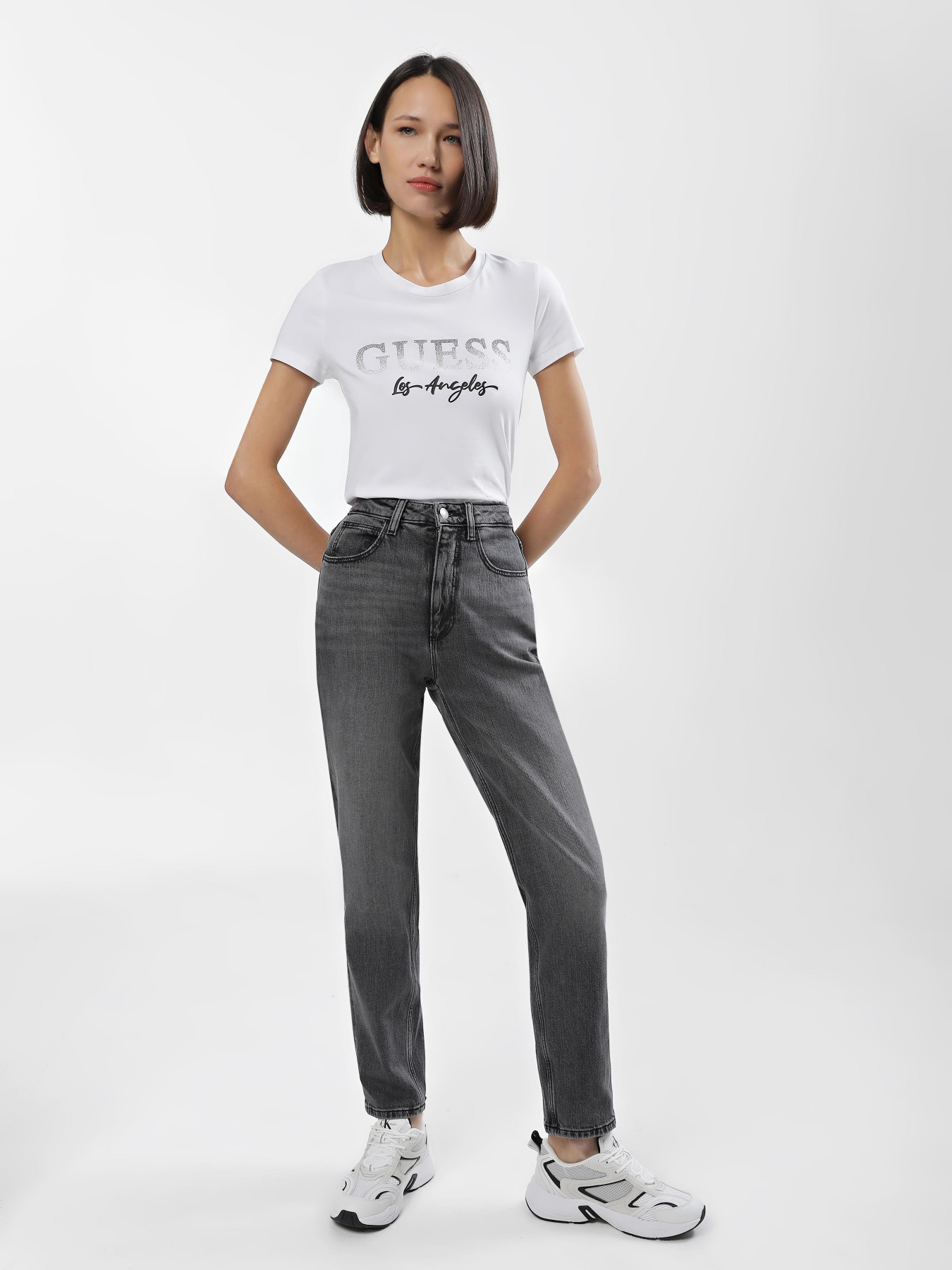 Джинсы GUESS Authentic Grey 9' модель W2YA21.D4QD2;AUGR Фото