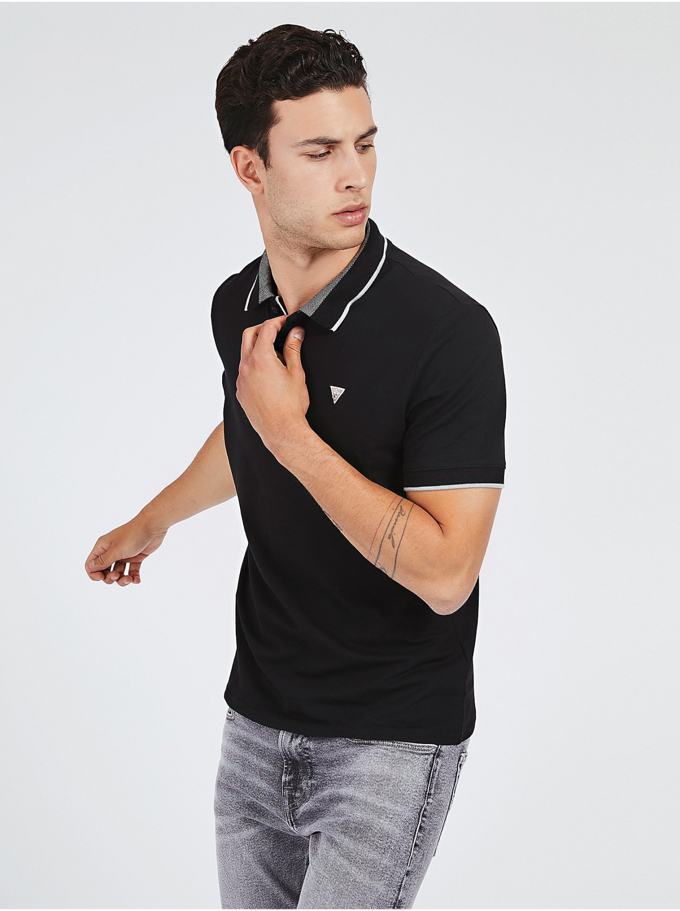 Поло GUESS модель M0YP60-K7O60-JBLK Фото