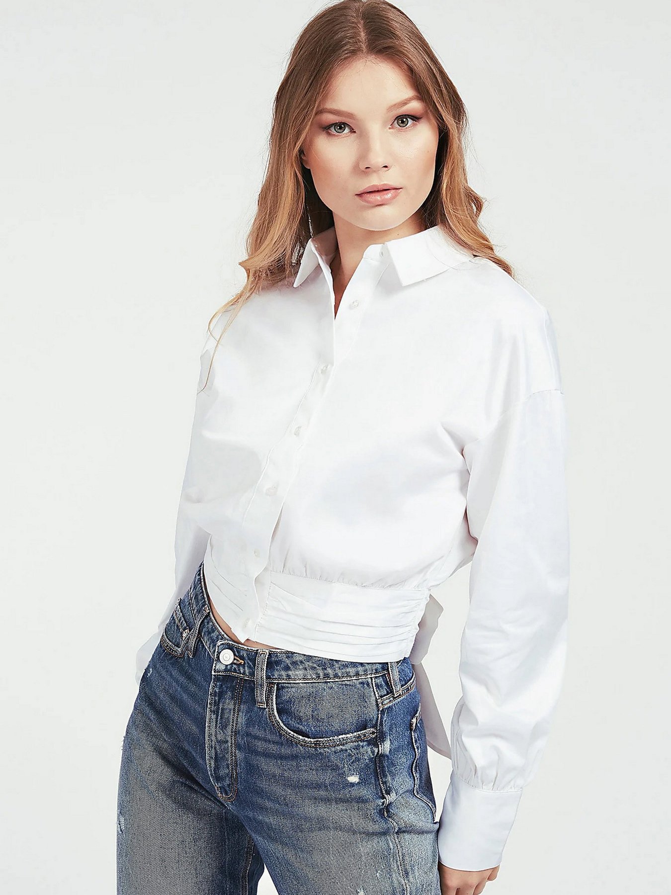 Рубашки GUESS модель W0YH83-WD2M0-TWHT Фото