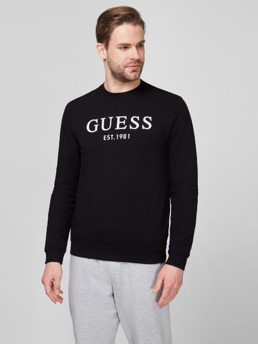 Худи и свитшоты GUESS модель M1RQ08-K7ON1-JBLK Фото