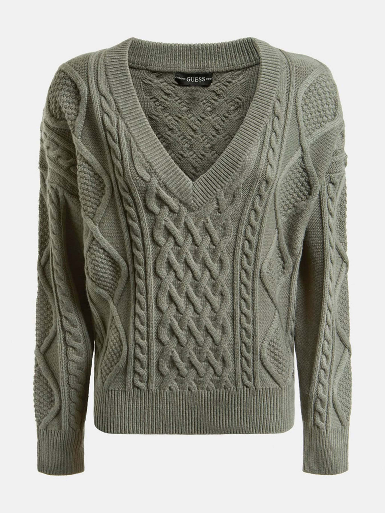 Свитры и кардиганы GUESS Slouchy Cable Noemi модель W1BR50.Z2QA0;F8BE Фото