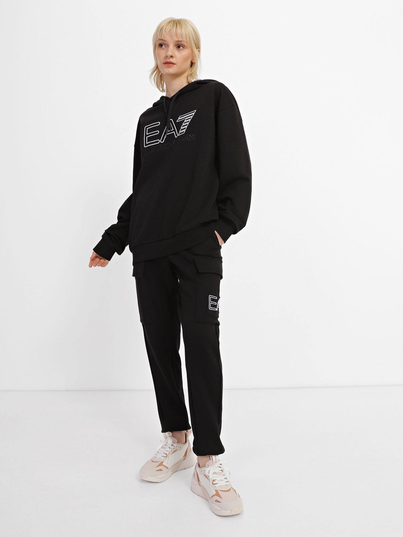 Худи и свитшоты EA7 Logo Series модель 3RUM07-PJEQZ-0200 Фото