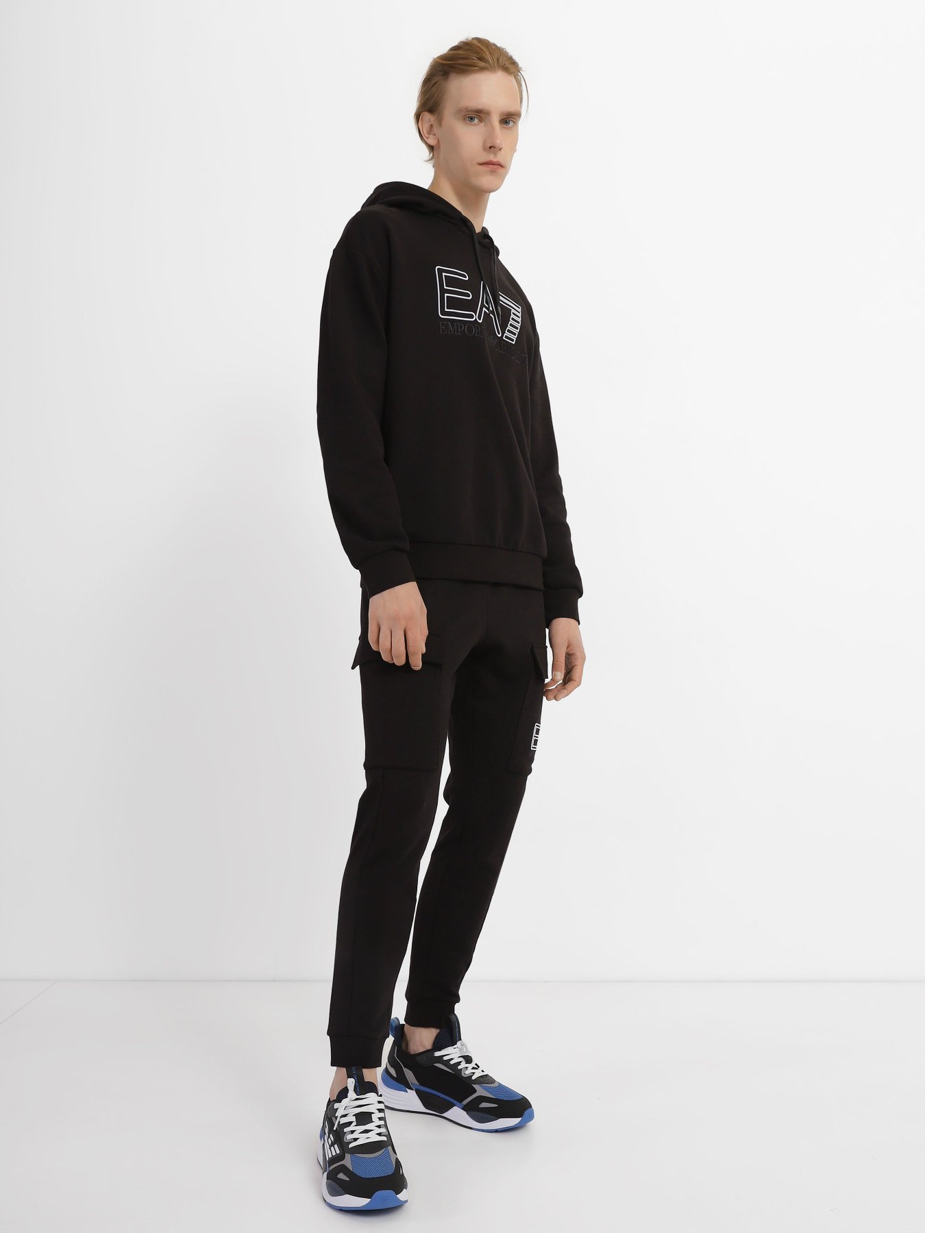 Худи и свитшоты EA7 Logo Series модель 3RUM07-PJEQZ-0200 Фото