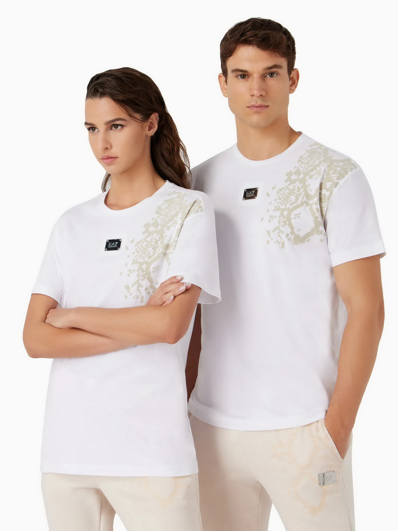 Футболки і поло EA7 Animal print recycled cotton-blend crew-neck модель 6RUT80-TJQUZ-1100 Фото