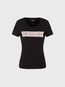 Футболки и поло EA7 Athletic Velour organic cotton-blend модель 6RTT08-TJ6SZ-1200 Фото