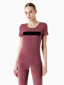 Футболки і поло EA7 Athletic Velour organic cotton-blend модель 6RTT08-TJ6SZ-1420 Фото