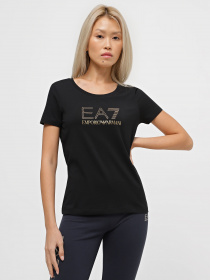 Футболки і поло EA7 Logo cotton blend модель 8NTT67-TJDQZ-1200 Фото
