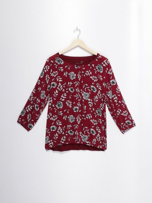 Рубашки S.Oliver модель 04899395385_бордовий комб. Фото