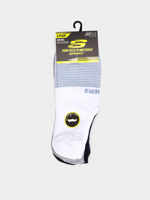 Шкарпетки та гольфи Skechers 3 Pair No Show Sport модель S116384-109 Фото