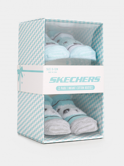 Шкарпетки та гольфи Skechers 2 Pair Cotton Booties 0-12м модель S116518-428 Фото